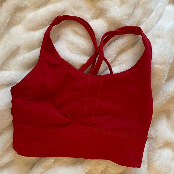 Women's Red Lululemon Sports Bra - Picture 5 of 7